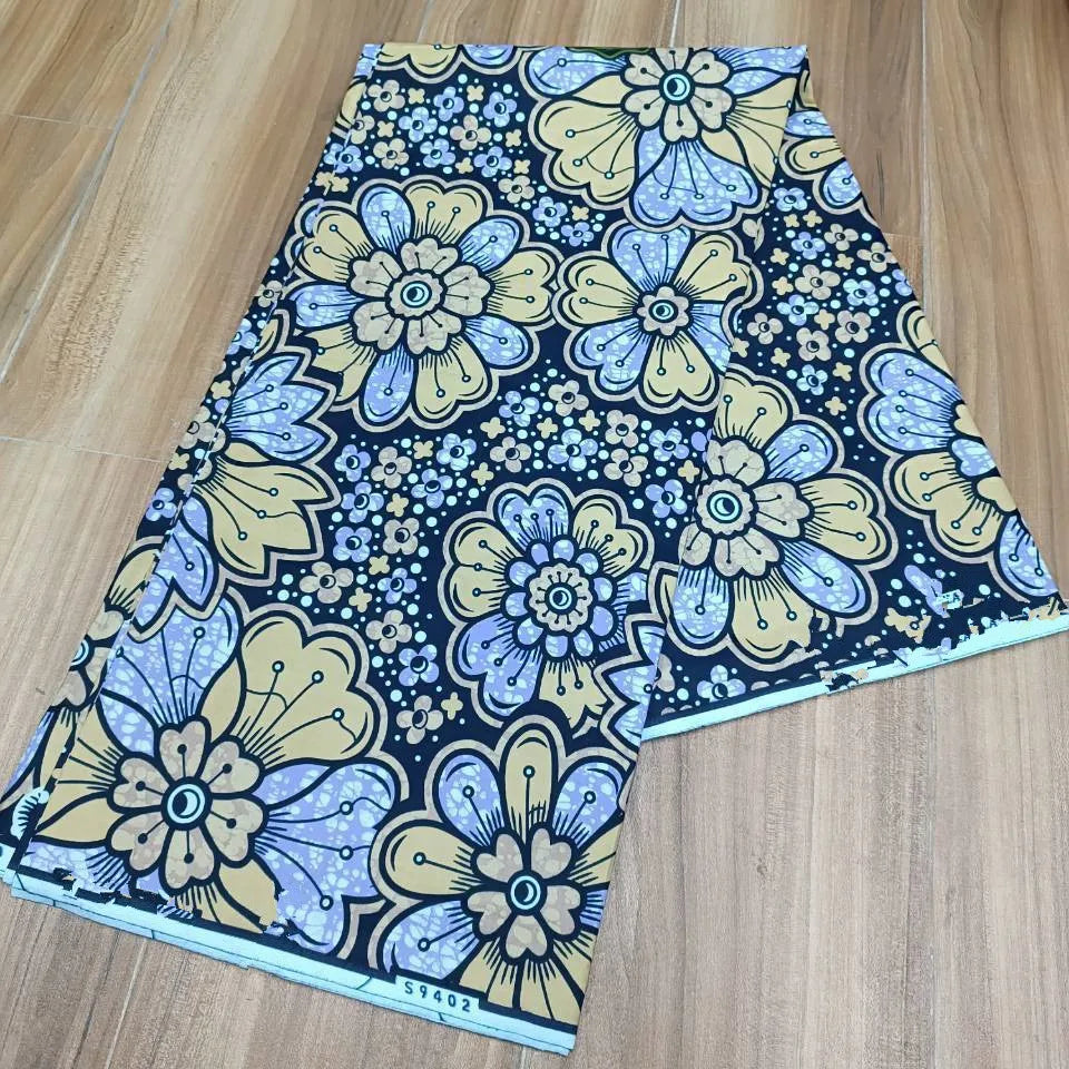 Ankara Fabric African Real Wax Print Cotton 100% New Design 2024 Tissus Wax Africain Patchwork Fabric For Dress 6yard Sales Soft