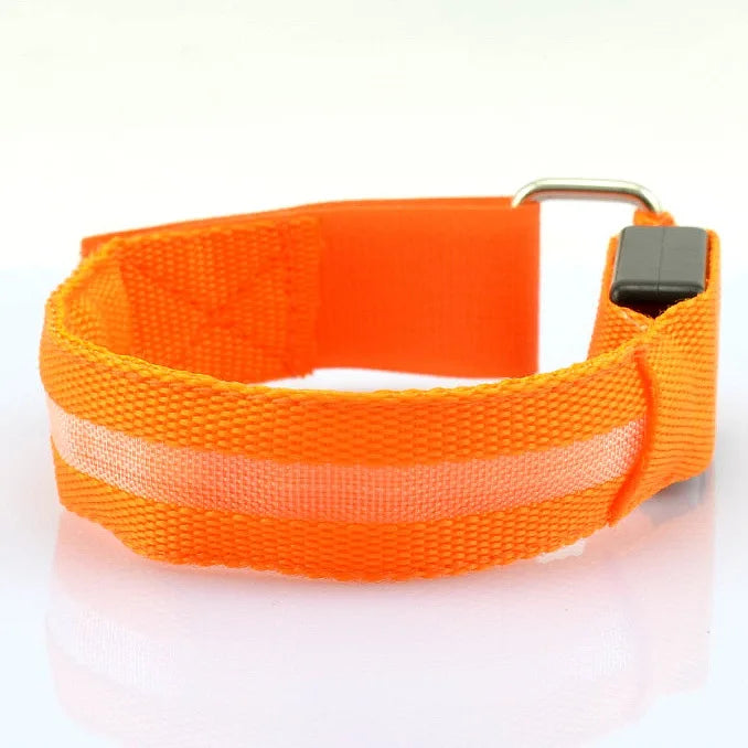 Night Running Armband LED Light Outdoor Sports USB Rechargeable Safety Belt Arm Leg Warning Wristband Cycling Bike Bicycle Light