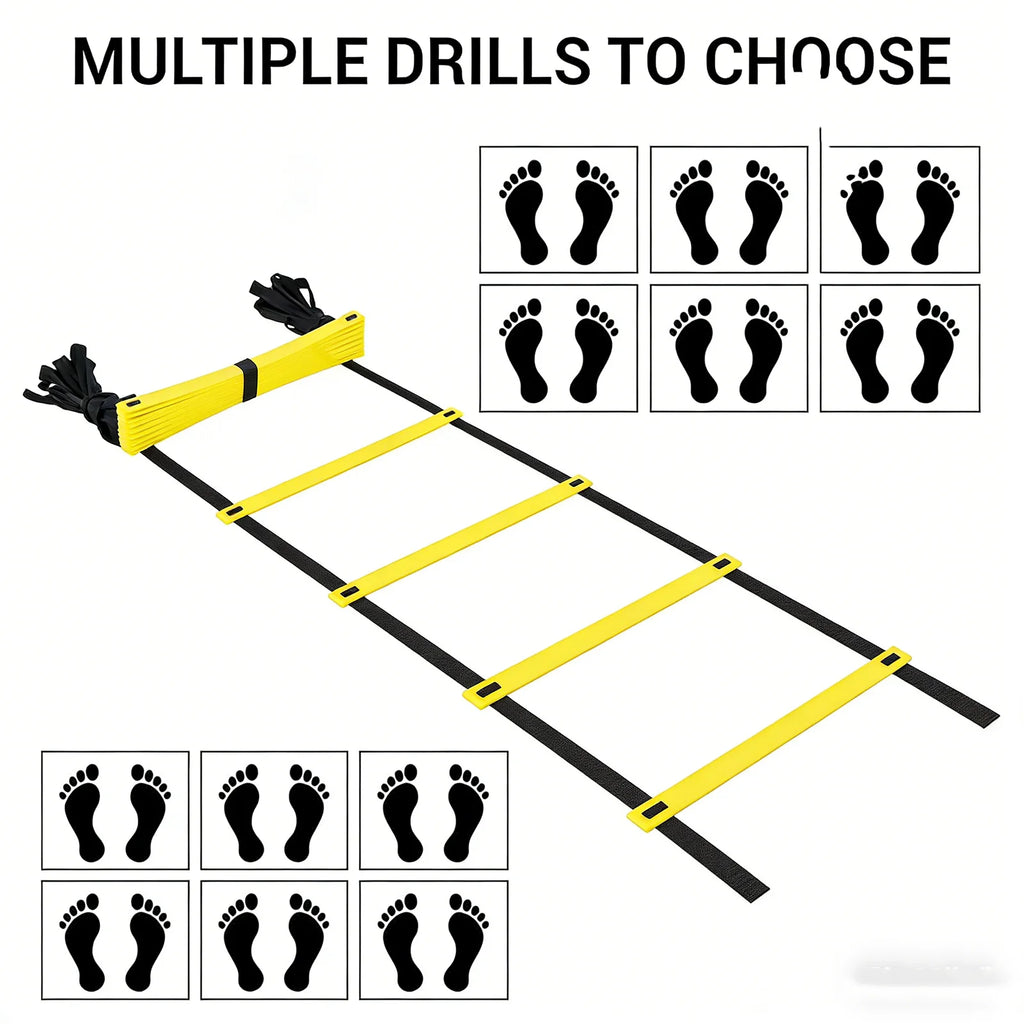 1 set Detachable Speed Agility Training Ladder for Football, Portable Sports Equipment with Improved Mobility and Coordination