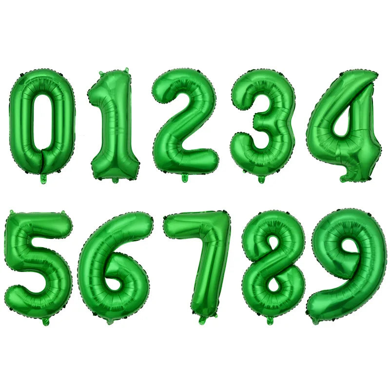 32 Inch Large Number Balloons 0-9 - Multicolor Birthday Decorations, Helium Supported, Party Supplies for Birthday Anniversary C
