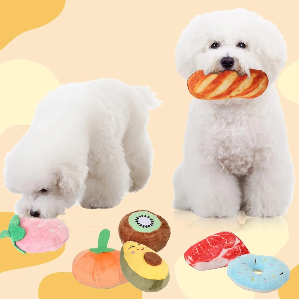 100Pcs Squeaky Toys Bulk for Small Puppy Dog Stuffed Plush Chew Toys Small Medium Dogs PET Toys with Squeakers for Puppies