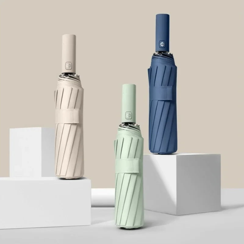 Morandi Fully Automatic Umbrella Black Glue Sunscreen Sun Umbrella Plus Sun Umbrella Wholesale