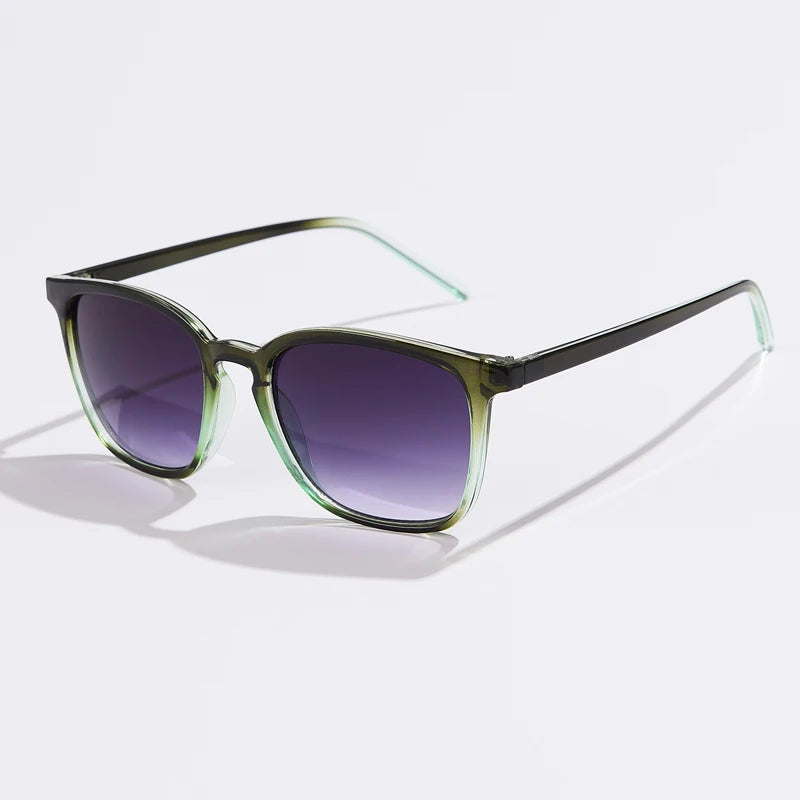 Square Cycling Sunglasses Men Women Rectangle Frame Sun Glasses Female Oculos Y2K Retro Gradient Hip Hop Shades UV400