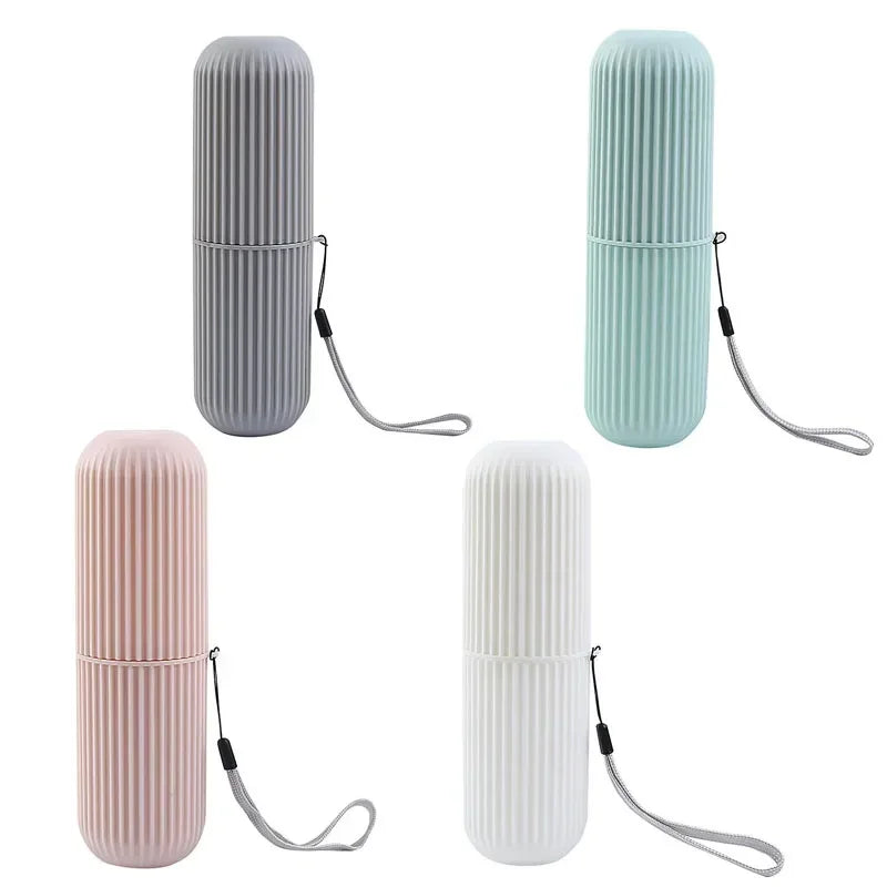1/4Pcs Travel Camping Storage Box Organizer Travel Toiletries Storage Cup New Creat table Toothbrush Protect Holder Cup Case