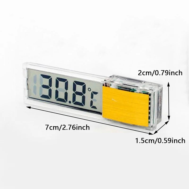 1PC Aquarium Thermometer Electronic LCD Digital Fish Tank Temperature Measurement Fish Tank Temp Meter Aquarium Accessories