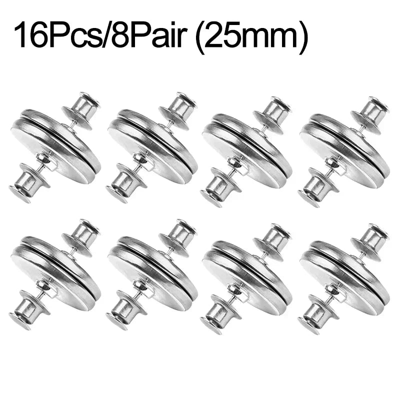 4/8 pack of magnetic curtain buttons, detachable curtain clips, prevents light leakage, and allows for curtain adjustment.