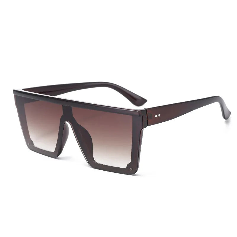 European And American Style Large Frame Integrated Sunglasses Ins Street Shooting Sunscreen Sunglasses For Men And Women 1914