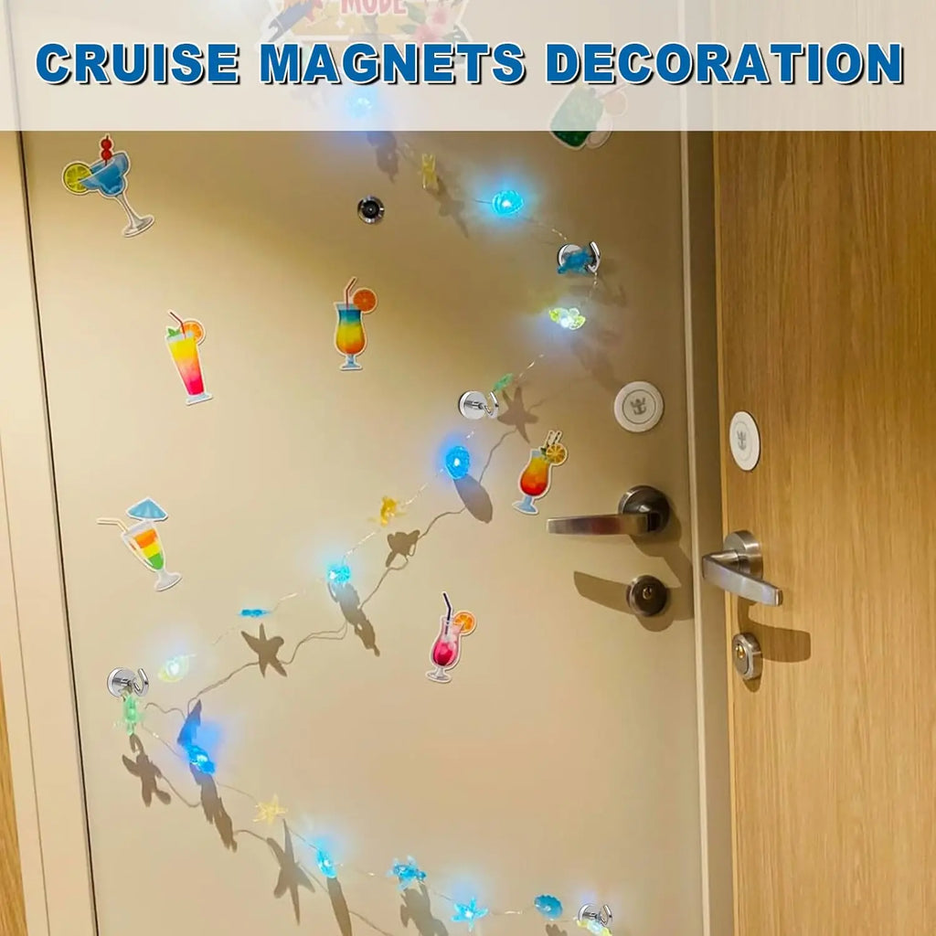 Strong Magnet Hooks for Cruise Ship, Rare Earth Magnets with Hooks for Refrigerator,Hanging,Classroom,Kitchen-4/6/8/10/12Pack
