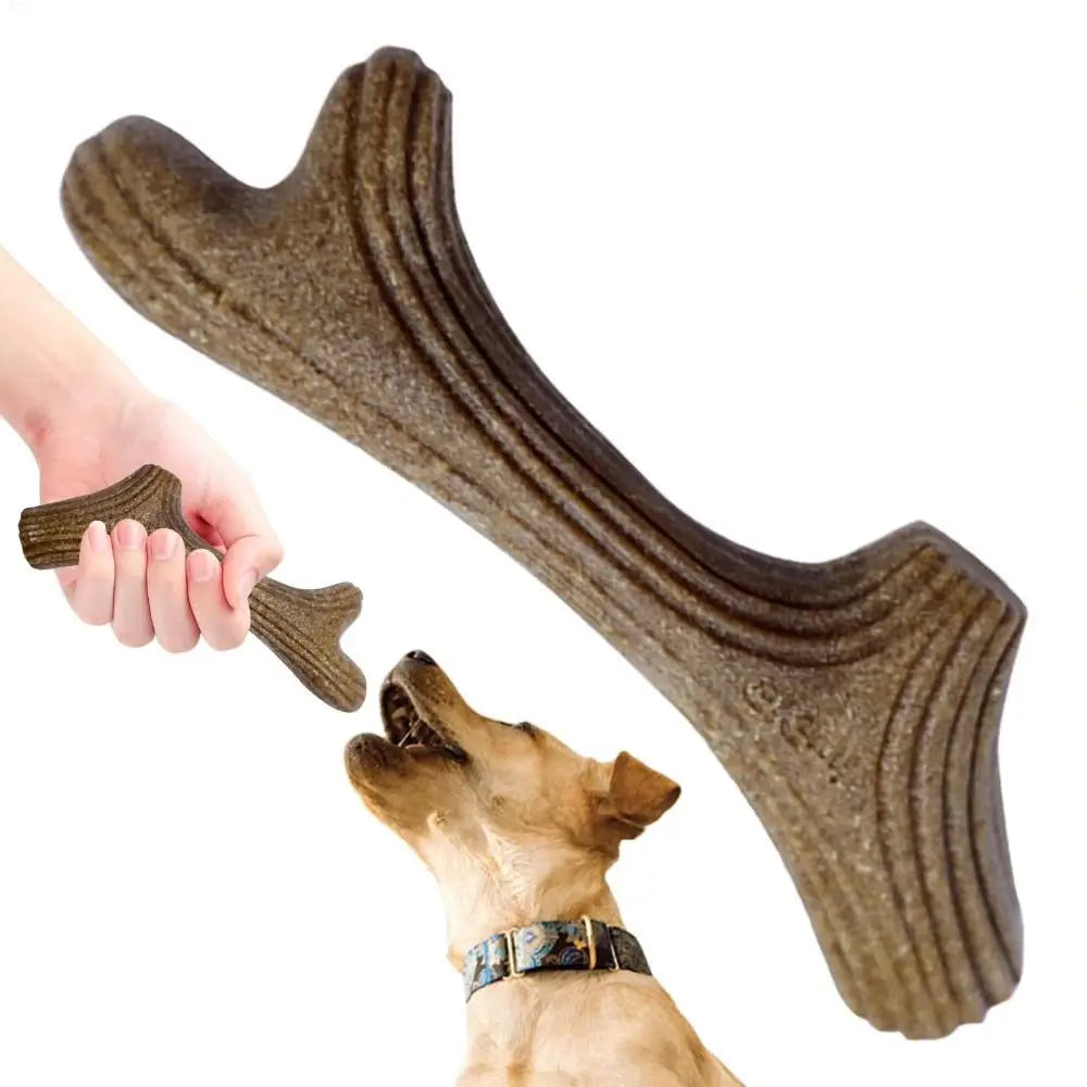 Real Wooden Deer Antlers Dog Chew Toys for Aggressive Chewers Large Dog Chewing Stick Indestructible Tough Durable Pet Toys Gift
