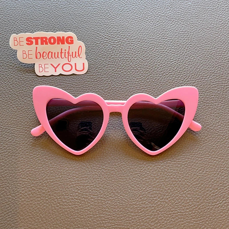 UV400 Protection Kids Heart Sunglasses 2026 New 7 Colors Cute For Girls Boys Toddler Outdoor Travel Daily Gift Shades Accessorie