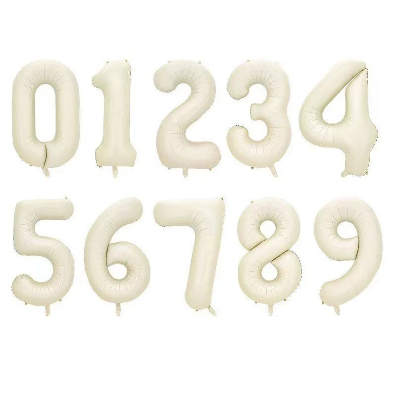 32 Inch Large Number Balloons 0-9 - Multicolor Birthday Decorations, Helium Supported, Party Supplies for Birthday Anniversary C
