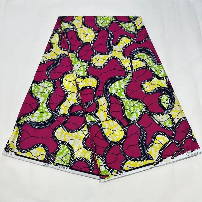 Ankara Fabric African Real Wax Print Cotton 100% New Design 2024 Tissus Wax Africain Patchwork Fabric For Dress 6yard Sales Soft