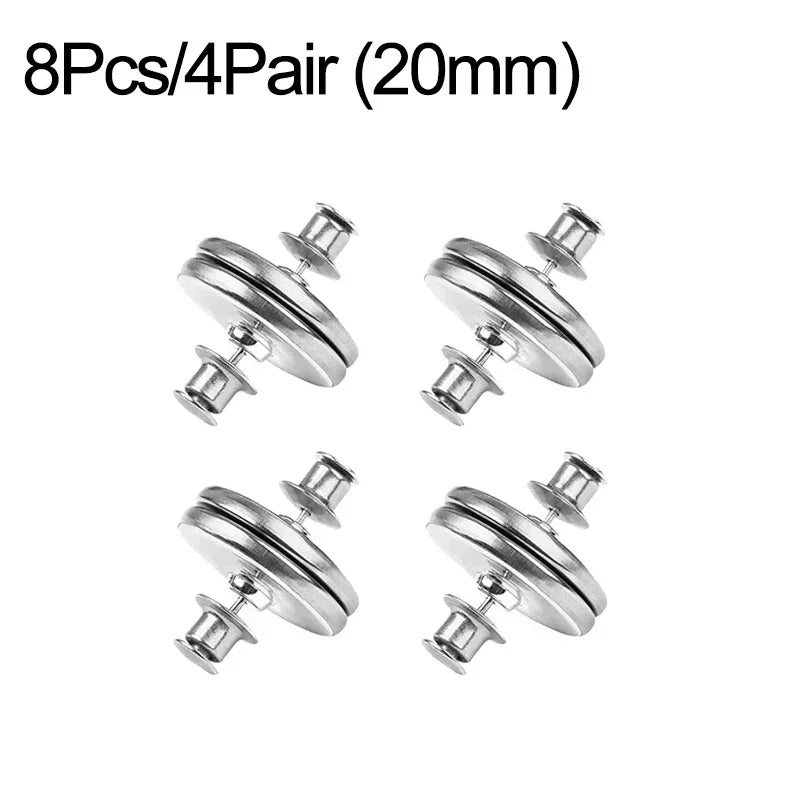 4/8 pack of magnetic curtain buttons, detachable curtain clips, prevents light leakage, and allows for curtain adjustment.