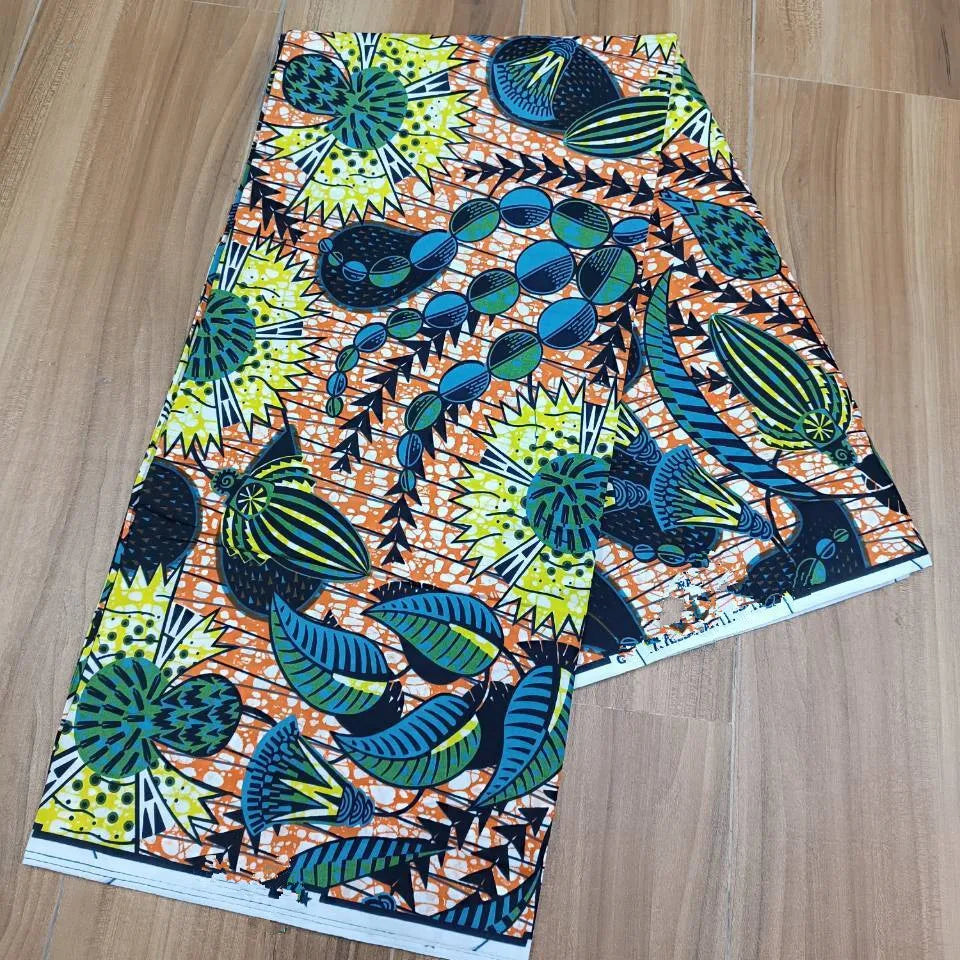Ankara Fabric African Real Wax Print Cotton 100% New Design 2024 Tissus Wax Africain Patchwork Fabric For Dress 6yard Sales Soft