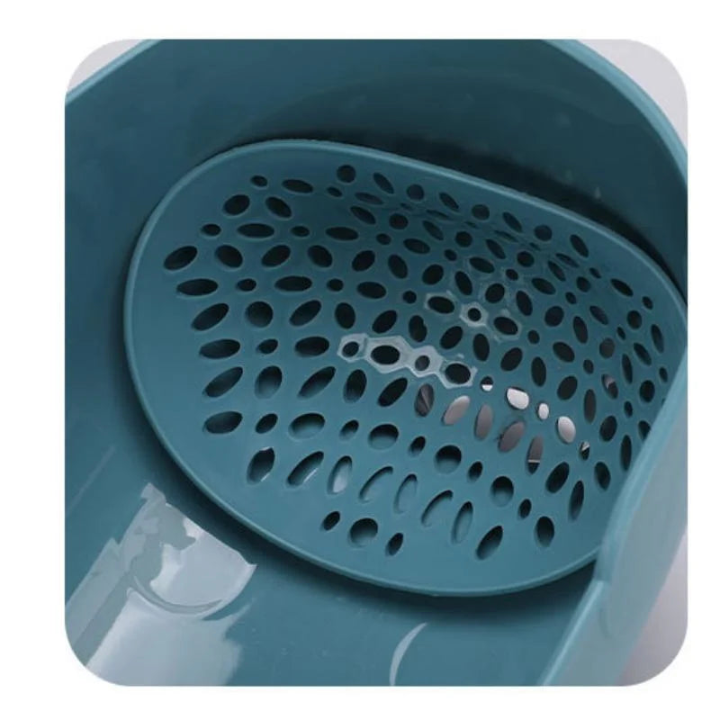 Elephant Drain Basket Multi-purpose Kitchen Storage Drain Basket Household Fruit and Vegetable Basket Plastic Drain Basket