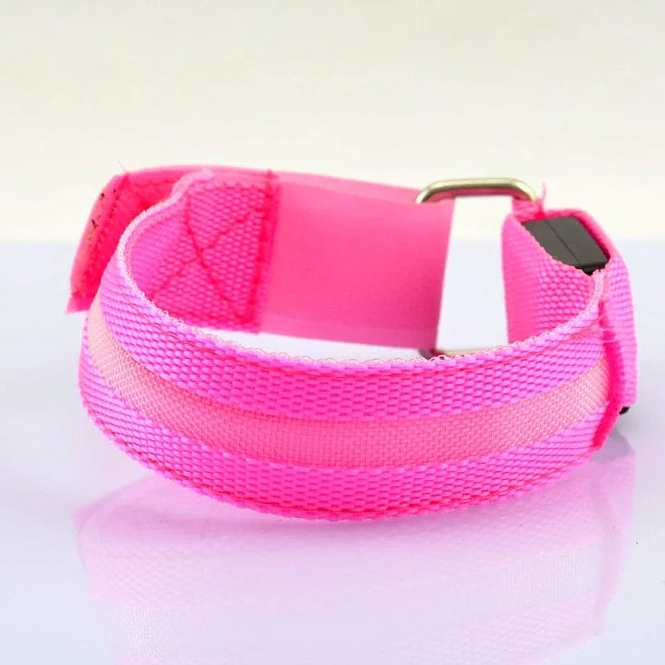 Night Running Armband LED Light Outdoor Sports USB Rechargeable Safety Belt Arm Leg Warning Wristband Cycling Bike Bicycle Light