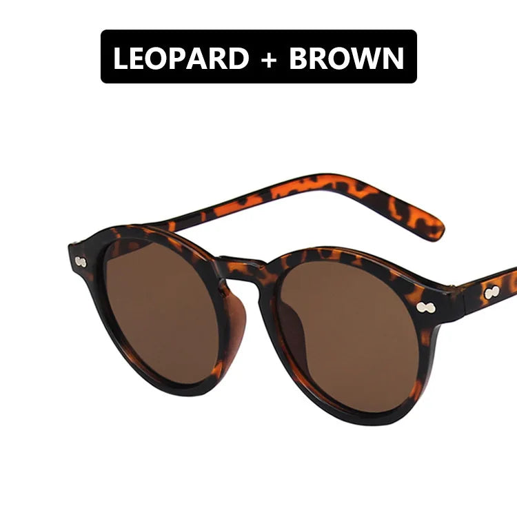 Retro Fashion Sunglasses for Men Women Vintage Small Round Frame Sun Glasses Yellow Lens UV400 Goggles Shades Eyewear