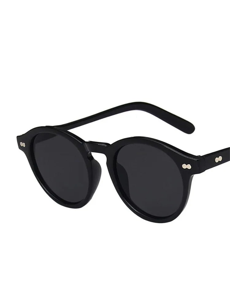 Retro Fashion Sunglasses for Men Women Vintage Small Round Frame Sun Glasses Yellow Lens UV400 Goggles Shades Eyewear