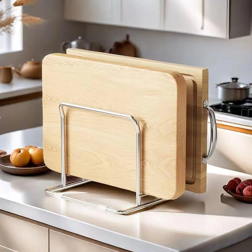 Stainless Steel Pot Lid Storage Rack Multifunction Cutting Board Kitchen Placement Rack Pot Utensils For Household Kitchen Rack