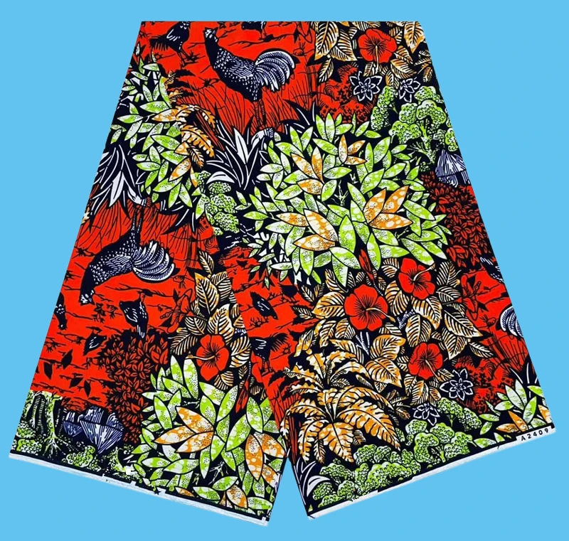 Ankara Fabric African Real Wax Print Cotton 100% New Design 2024 Tissus Wax Africain Patchwork Fabric For Dress 6yard Sales Soft