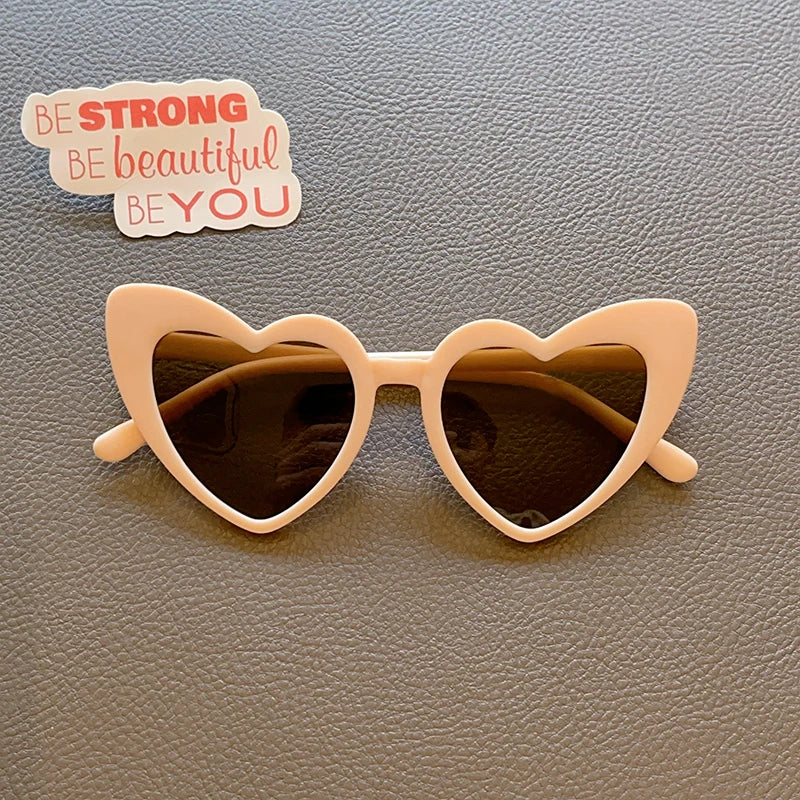 UV400 Protection Kids Heart Sunglasses 2026 New 7 Colors Cute For Girls Boys Toddler Outdoor Travel Daily Gift Shades Accessorie