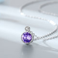 Ocean Heart S925 Silver Necklace with Swarovski Pendant